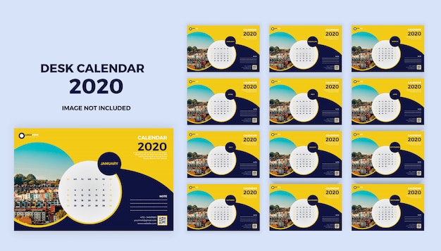 Calendario de escritorio 2020
