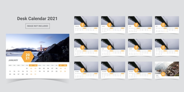 Calendario de escritorio 2021