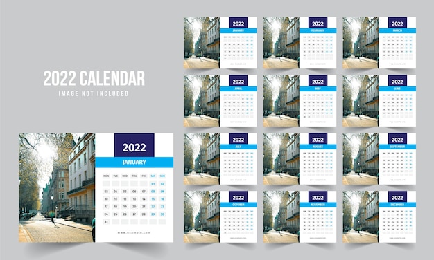 Calendario de escritorio 2022