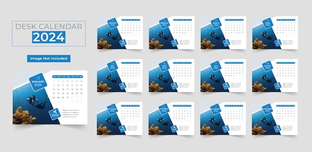 Calendario de escritorio 2024