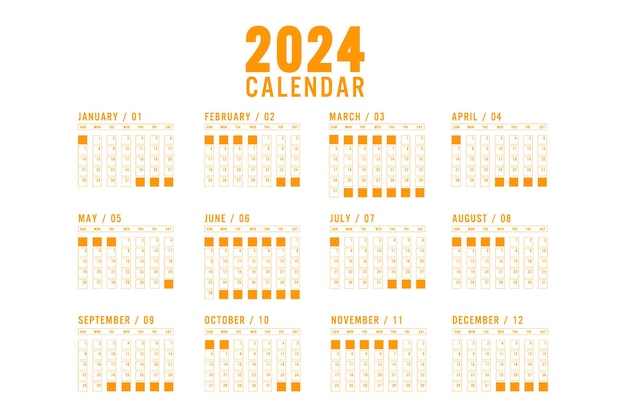 Calendario de escritorio 2024