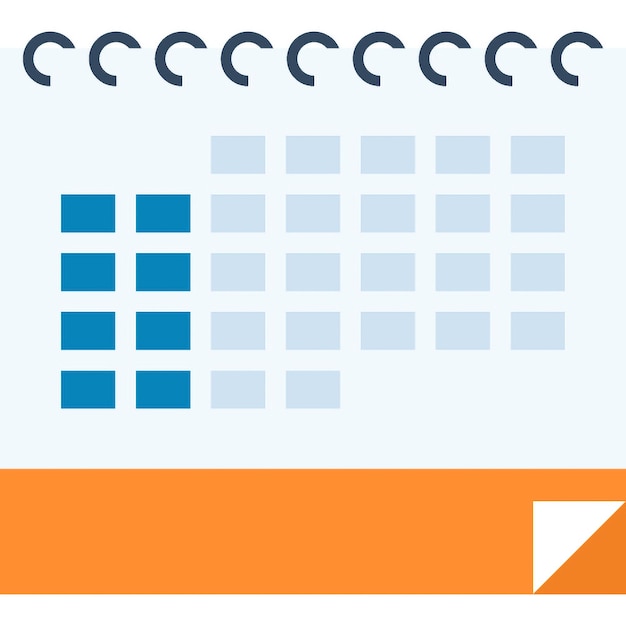 calendario de eventos concepto de icono web plano