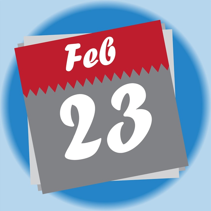 Vector calendario de febrero