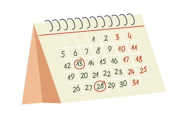 Calendario icono plano Horario para notebook