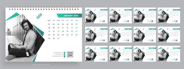 Un calendario con la imagen de un hombre en él.