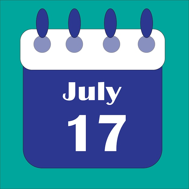 Calendario de julio