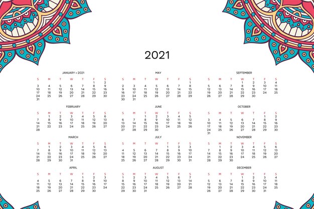 Calendario Anime 2021 Para Imprimir 31D  Mandalas para imprimir gratis,  Diseño de calendarios, Calendario