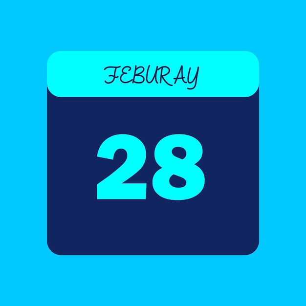 Calendario del mes de febrero Editable