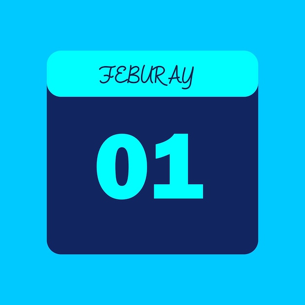 Calendario del mes de febrero Editable