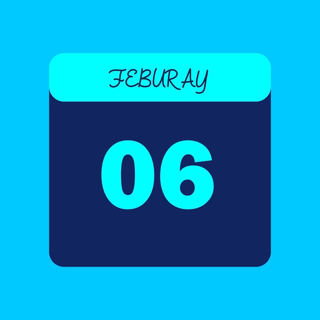 Calendario del mes de febrero Editable