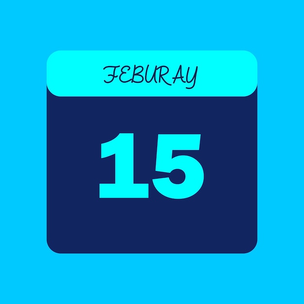 Calendario del mes de febrero Editable