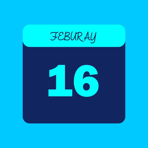 Calendario del mes de febrero Editable