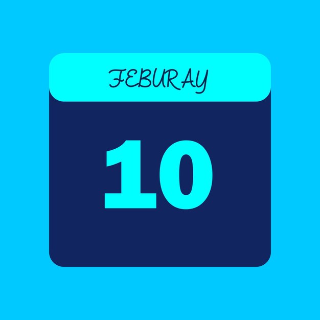 Calendario del mes de febrero Editable