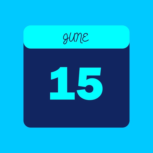 Calendario del mes de junio de 2024 Editable
