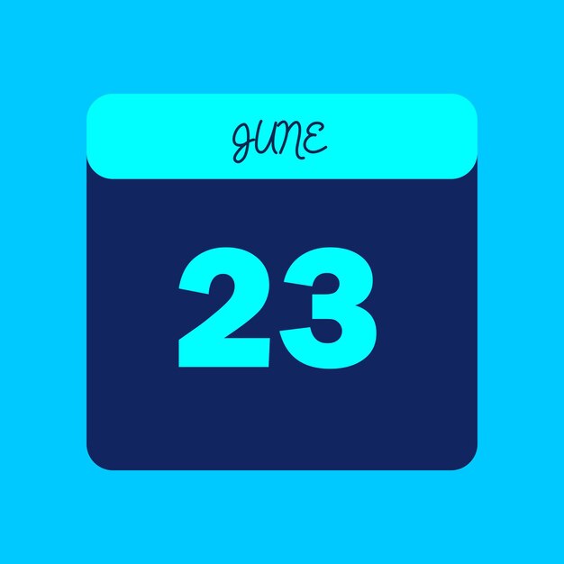 Calendario del mes de junio de 2024 Editable