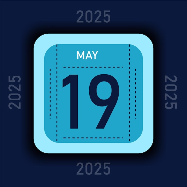 Calendario del mes de mayo de 2025