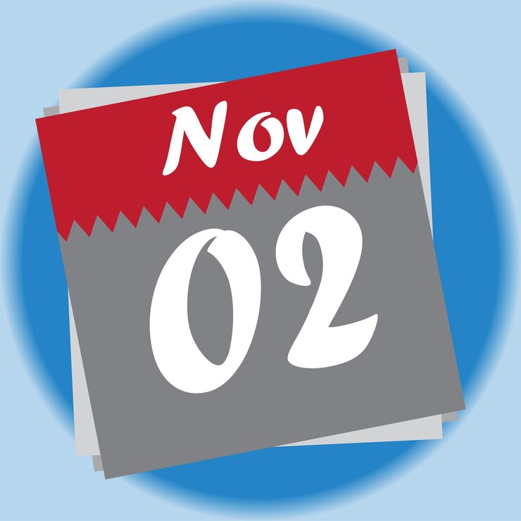 Vector calendario de noviembre