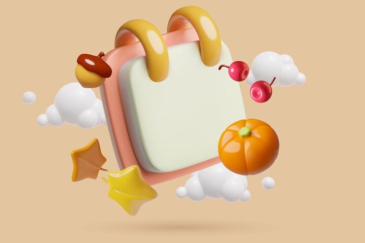Vector calendario de otoño d fondo vectorial con página vacía hojas de otoño calabaza bellota y bayas
