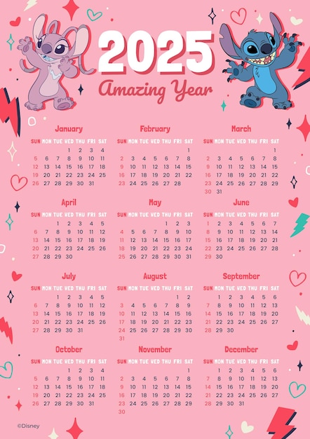 Calendario de las puntadas 2025