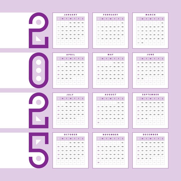 Página 94 Imágenes de Calendario 2025 Imprimir Español Descarga