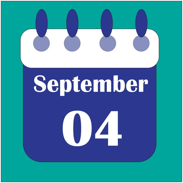 Calendario de septiembre editable