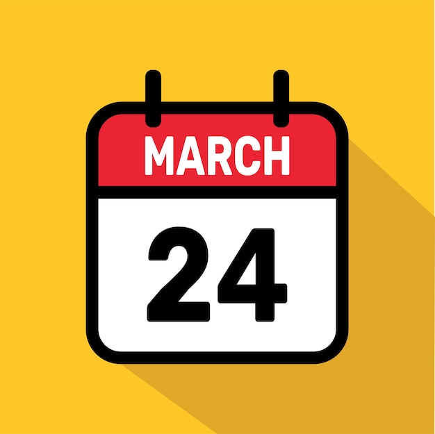 Calendario vectorial de marzo de 242 diseño de fondo de ilustración