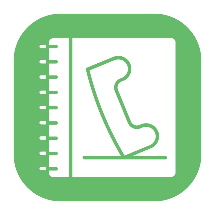 Vector un calendario verde y blanco con un fondo verde con unas muletas en él