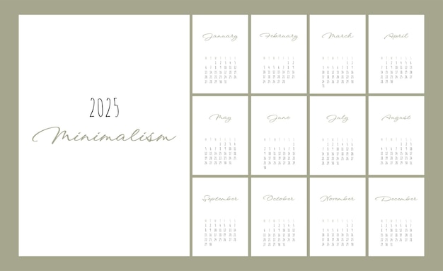 Vector calendario