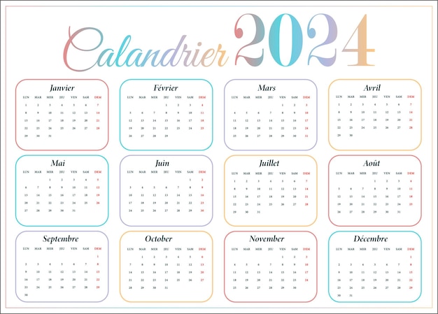 Vector calendro de trabajo