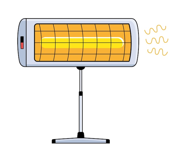 Vector calentador eléctrico de infrarrojos