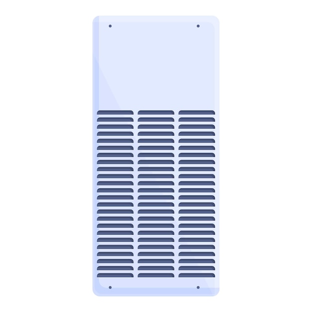 Calentador soporte icono dibujos animados vector Calor hogar Panel central