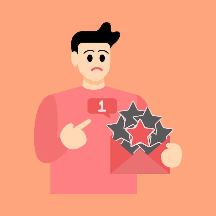 Vector calificación de revisión en línea del cliente e ilustración de comentarios