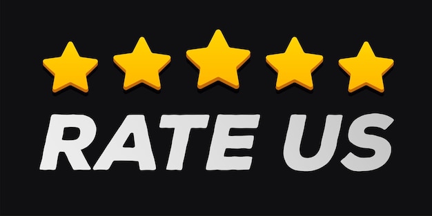 Califíquenos banner de comentarios Concepto de comentario del cliente experiencia del consumidor Revisión del producto Soporte comercial Su opinión importa símbolo Anunciar oferta de promoción Ilustración vectorial 10 pasos