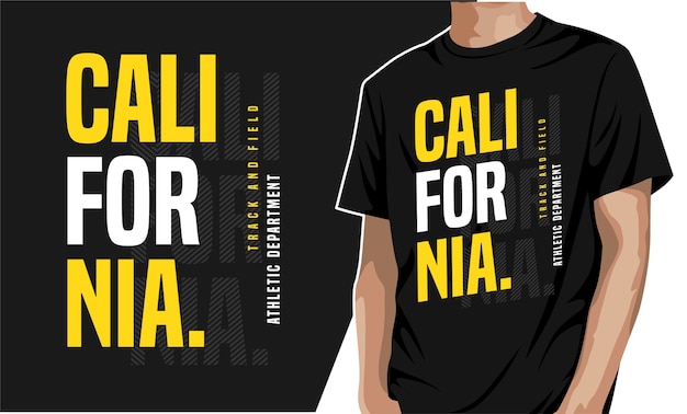 California - camiseta para imprimir