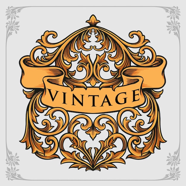 Caligrafía Adornos decorativos Vintage Ilustraciones vectoriales para su trabajo Logotipo, camiseta de mercancía de mascota, diseños de pegatinas y etiquetas, cartel, tarjetas de felicitación, publicidad de empresa comercial o marcas.