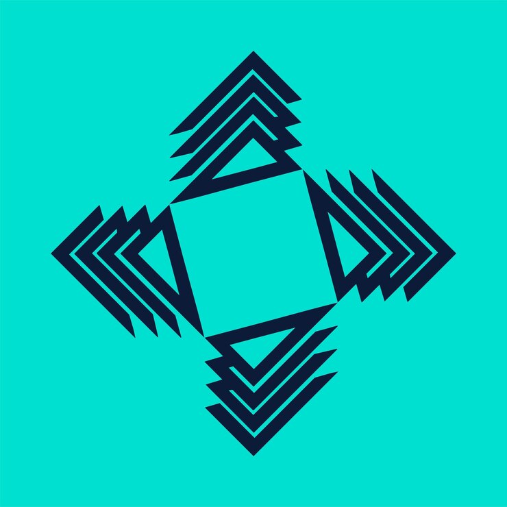 Vector caligrafía islámica en una forma geométrica archivo vectorial lindo