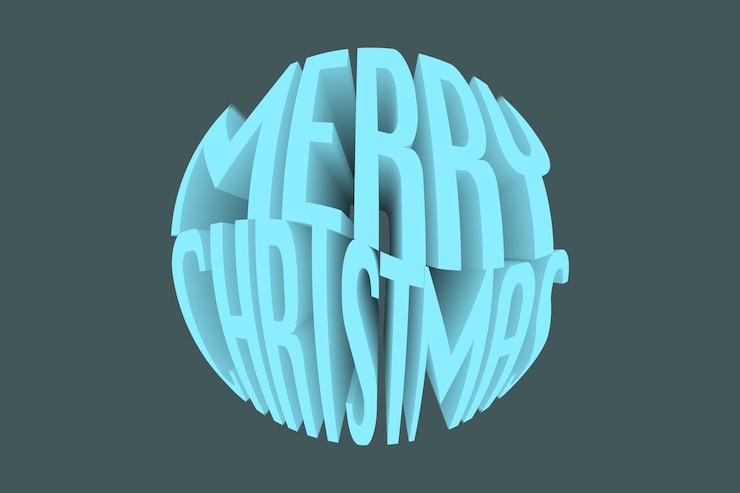 Vector caligrafía de letras de mano de feliz navidad aislada sobre fondo blanco. ilustración de vacaciones de vector