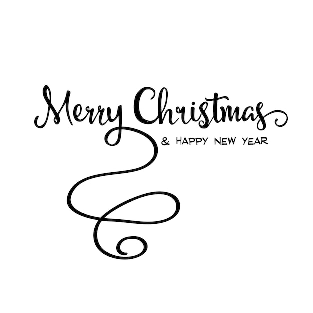 Caligrafía retro "Feliz Navidad"