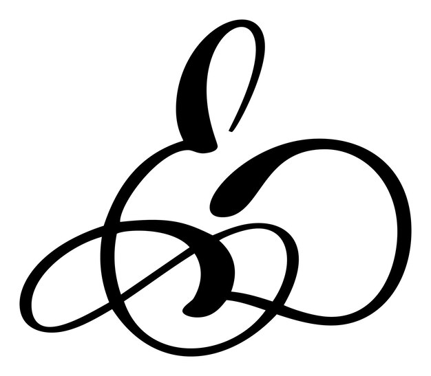 Caligrafía vectorial letra dibujada a mano E Icono del logotipo de la fuente de escritura Estilo de pincel escrito a mano