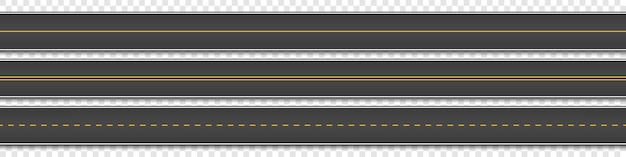 Calle de carretera con asfalto recto autopista autopista para ilustración vectorial de transporte motorizado
