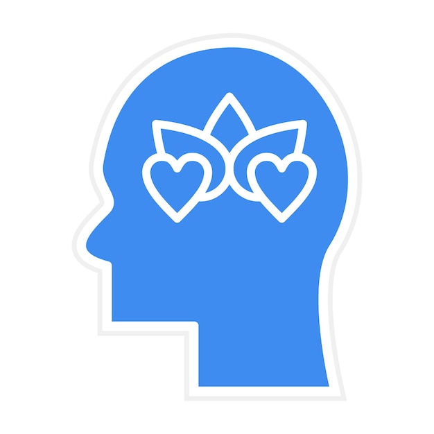 Calma Imagen vectorial de icono de emoción Se puede usar para la salud mental