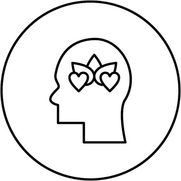 Calma Imagen vectorial de icono de emoción Se puede usar para la salud mental