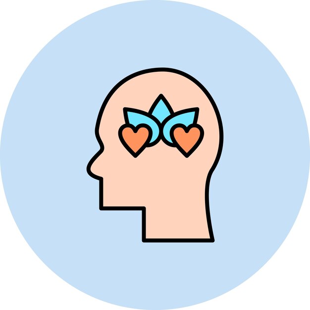 Calma Imagen vectorial de icono de emoción Se puede usar para la salud mental