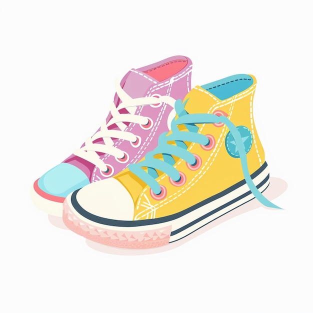 calzado calzado moda calzado deporte icono ilustración aislado zapatos zapatillas de deporte diseño de ropa