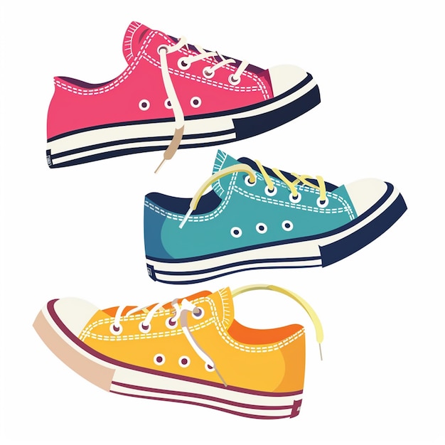 calzado calzado moda calzado deporte icono ilustración aislado zapatos zapatillas de deporte diseño de ropa