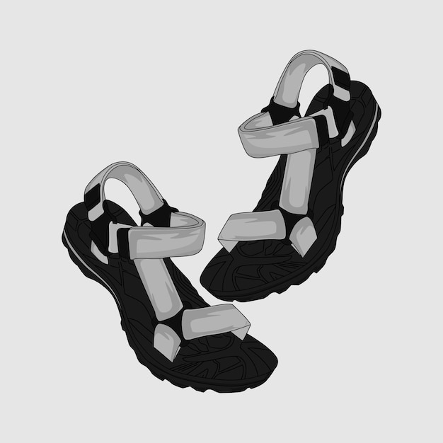 Calzado de montaña Imagen y ilustración vectorial