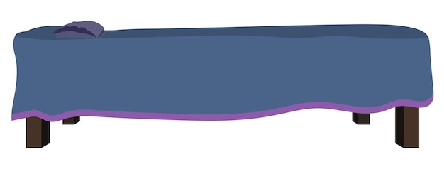 Cama de madera de diseño indio Cama de diseño único clip de vector de dibujos animados aislado sobre fondo blanco