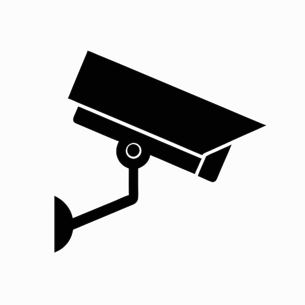 una cámara con un fondo negro que dice cámara de seguridad