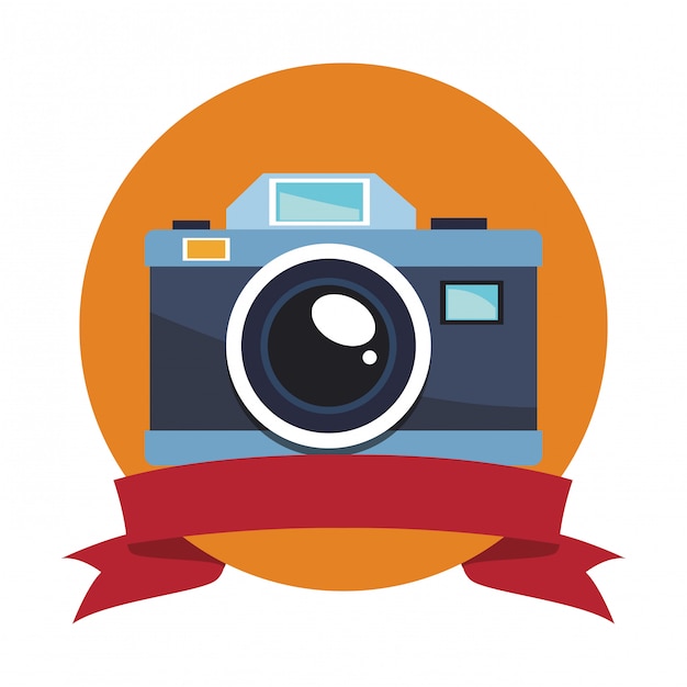 Vector camara fotografica vintage