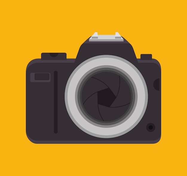 cámara de fotos con diseño de obturador de lente